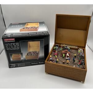 Mr Christmas Craftsman 75th Anniversary Deluxe Music Box Here Comes Santa Claus